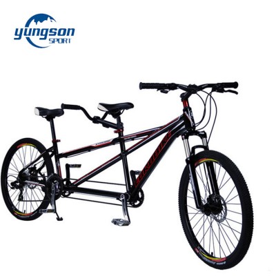 New design romantic 23kg tandem bike 26" two people bicycle with aluminium frame